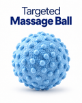 Blue textured targeted massage ball