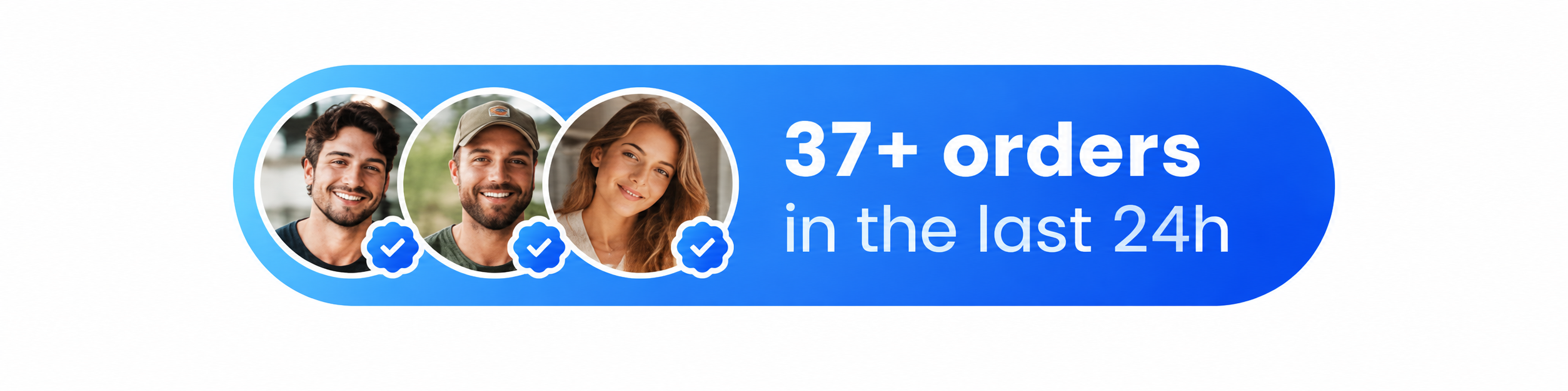 37+ orders in the last 24 hours